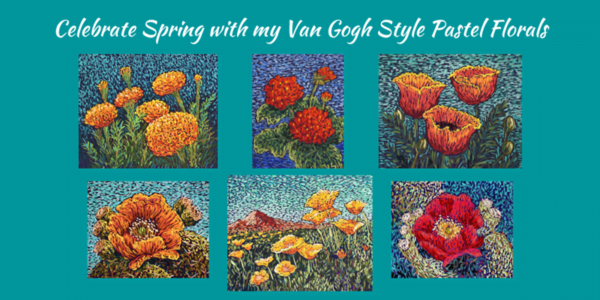 celebrate spring with my van gogh style pastel florals